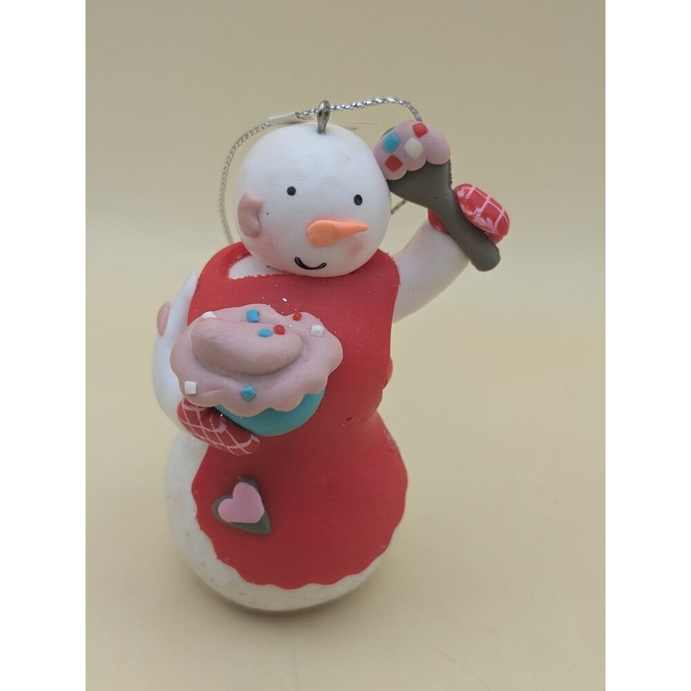Snowman Baker Cupcake Cook Baking Spatula Ornament Snowflake Xmas Tree Heart